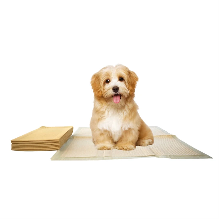 Almofada descartável de xixi para cachorro de papel de bambu